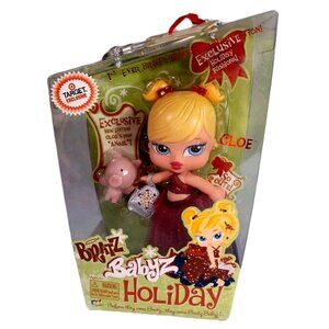 BRATZ BABYZ HOLIDAY CLOE TARGET EXCLUSIVE WITH EXCLUSIVE ANGEL PIG HER PET NEW